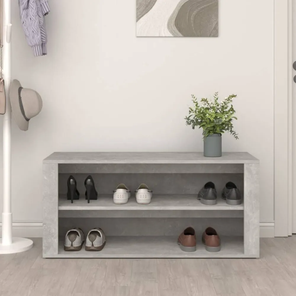 Schoenenrek 100x35x45 cm bewerkt hout>vidaXL New