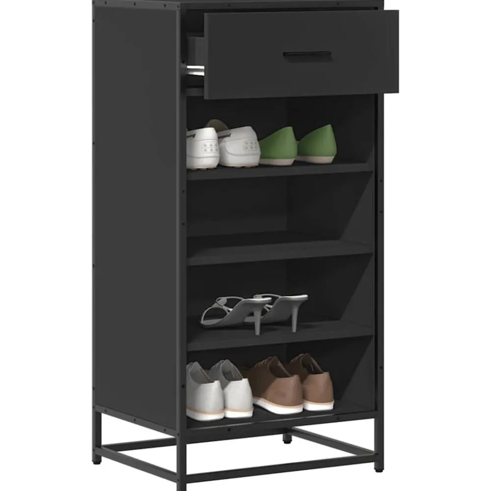 Schoenenrek 48x38x97,5 cm bewerkt hout>vidaXL Best