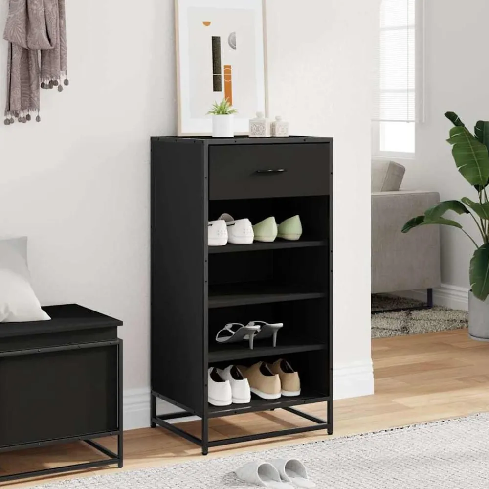 Schoenenrek 48x38x97,5 cm bewerkt hout>vidaXL Best