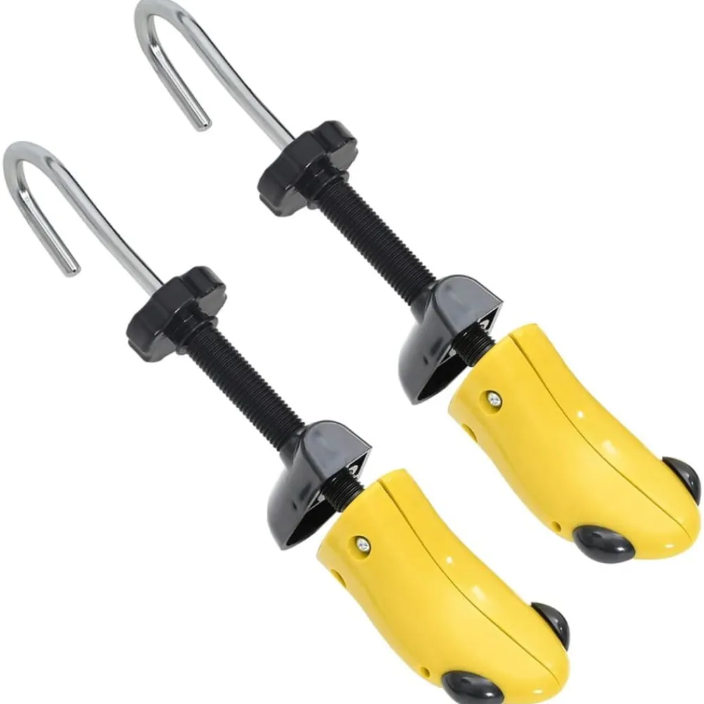 Schoenspanners met schoenlepel EU 34-37 kunststof geel>vidaXL