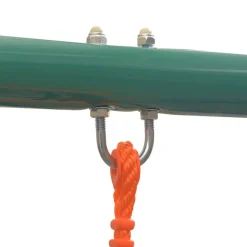 Schommelset met glijbaan en 3 zitjes oranje><noscript><img width=