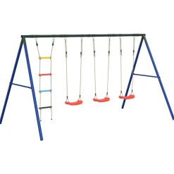 Schommelset met schommels en ladder>vidaXL Sale