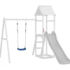 Buitenspeelgoed*vidaXL Schommelzitjes 2 st met touwen 37x15 cm polyetheen blauw