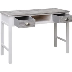 Schrijftafel 110x45x76 cm hout grijs><noscript><img width=