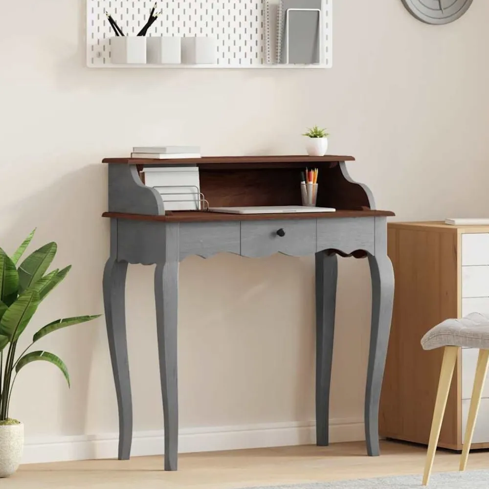 Schrijftafel 80x40x92 cm massief mahoniehout>vidaXL