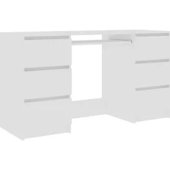 Kantoormeubelen*vidaXL Schrijftafel 140x50x77 cm bewerkt hout Wit