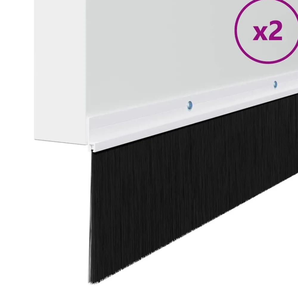 Schroefbare Deurborstelafsluitingen 2 pcs 100 cm>vidaXL