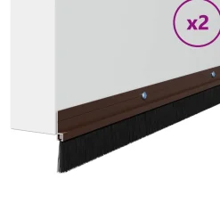 Schroefbare Deurborstelafsluitingen 2 pcs 100 cm><noscript><img width=