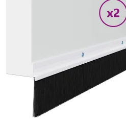 Schroefbare Deurborstelafsluitingen 2 pcs 100 cm><noscript><img width=