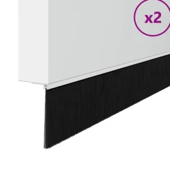Schroefbare Deurborstelafsluitingen 2 pcs 100 cm>vidaXL Clearance