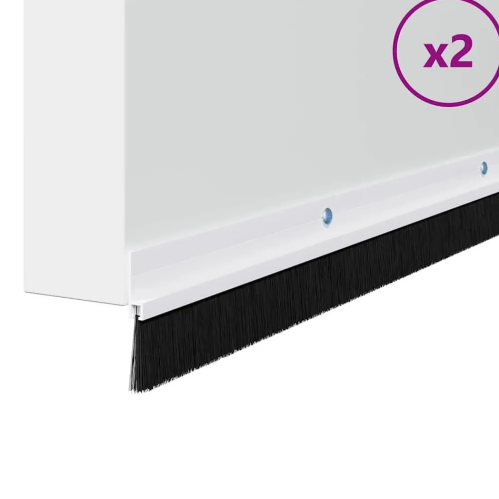 Schroefbare Deurborstelafsluitingen 2 pcs 100 cm>vidaXL Best