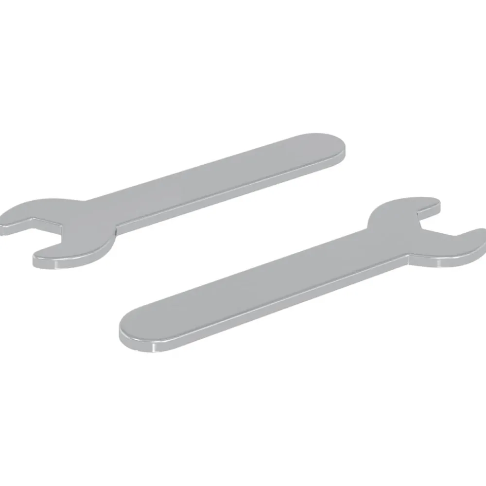 Gereedschap*vidaXL Schroefsleutel 2 pcs Zilver 10 mm IJzer