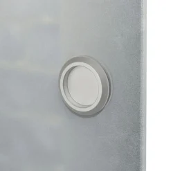 Schuifdeur 178 cm glas en aluminium zilverkleurig><noscript><img width=