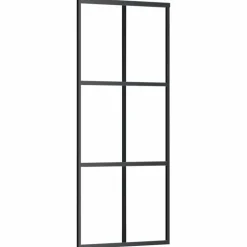 Schuifdeur met beslag 76x205 cm ESG-glas en aluminium><noscript><img width=