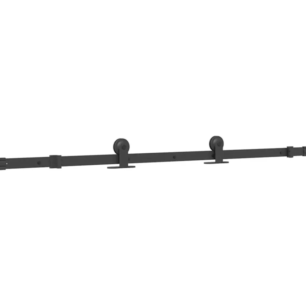 Schuifdeur met beslag 76x205 cm gehard glas en aluminium>vidaXL Outlet