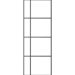 Schuifdeur 76x205 cm ESG-glas en aluminium><noscript><img width=