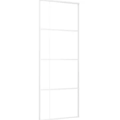 Schuifdeur 76x205 cm ESG-glas en aluminium>vidaXL Discount