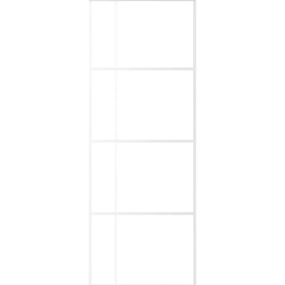 Schuifdeur 76x205 cm ESG-glas en aluminium>vidaXL Discount