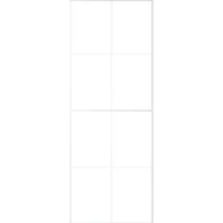 Bouwmaterialen*vidaXL Schuifdeur 76x205 cm ESG-glas en aluminium Wit