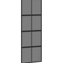 Schuifdeur 76x205 cm gehard glas en aluminium>vidaXL Hot