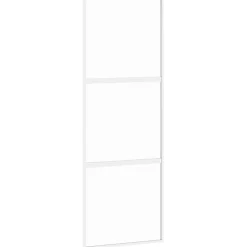Schuifdeur 76x205 cm gehard glas en aluminium wit>vidaXL Outlet