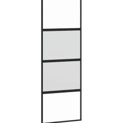 Schuifdeur 76x205 cm gehard glas en aluminium>vidaXL Online