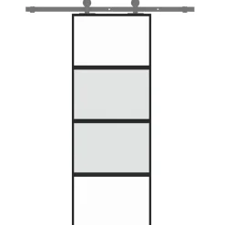 Schuifdeur 76x205 cm gehard glas en aluminium><noscript><img width=