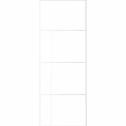 Schuifdeur 76x205 cm mat ESG-glas en aluminium><noscript><img width=