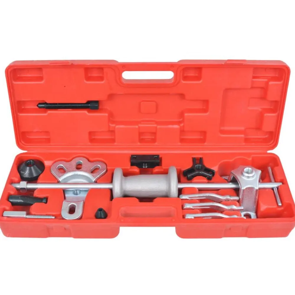 Garageuitrusting & Gereedschap*vidaXL Schuifhamer met 9 functies 17-delig