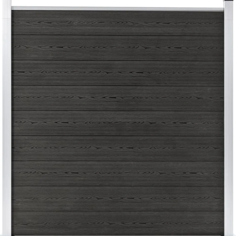 Tuinafscheidingen*vidaXL Schutting 180x186 cm HKC Grijs