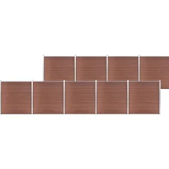 Tuinafscheidingen*vidaXL Schutting 1564x186 cm HKC Bruin