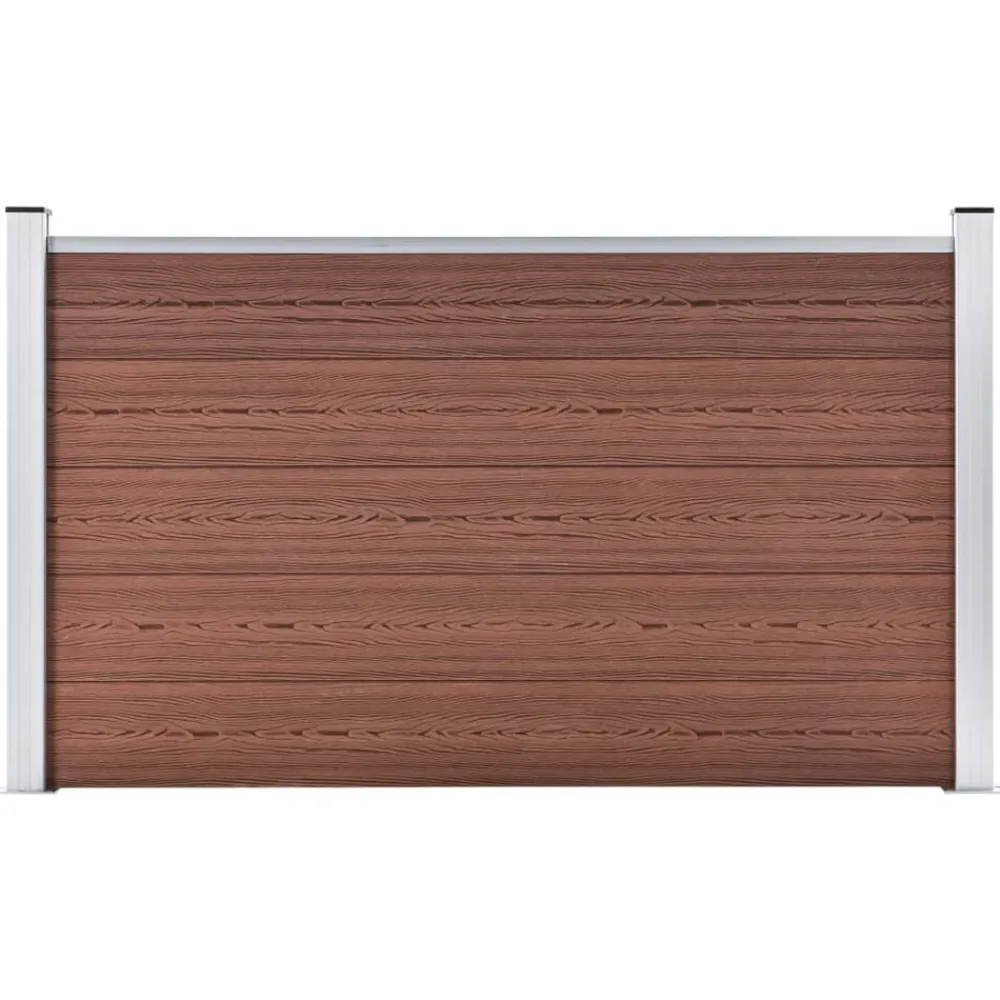 Tuinafscheidingen*vidaXL Schutting 180x105 cm HKC Bruin