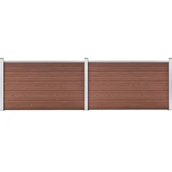 Tuinafscheidingen*vidaXL Schutting 353x106 cm HKC Bruin