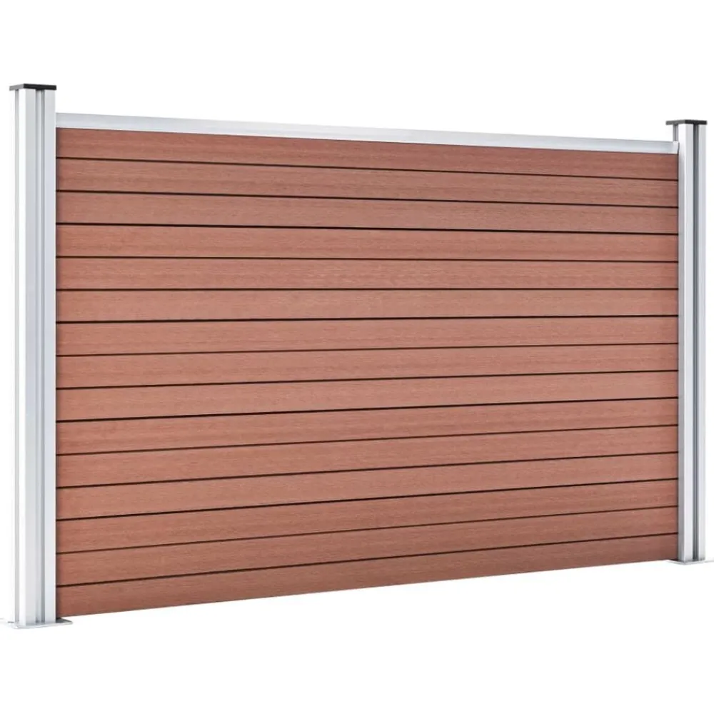 Tuinafscheidingen*vidaXL Schutting 353x106 cm HKC Bruin