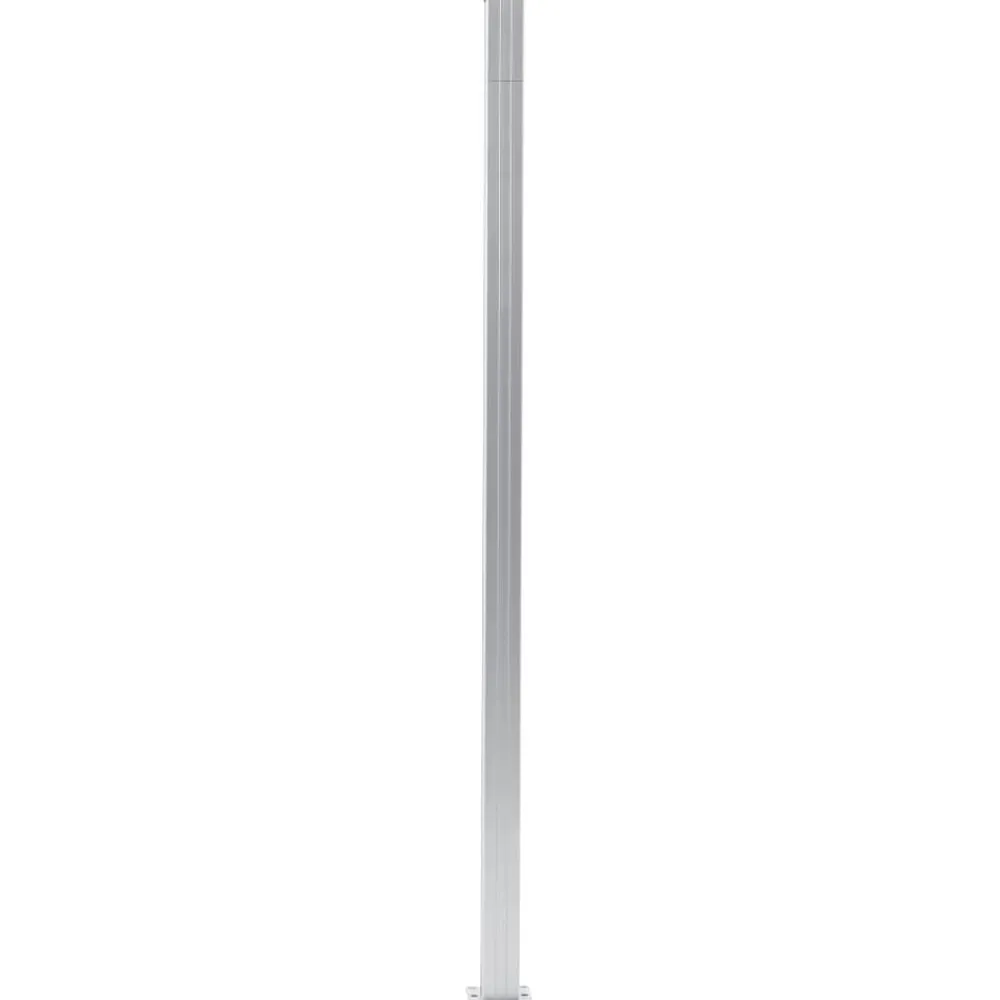 Schuttingpalen 2 st 185 cm aluminium>vidaXL Hot