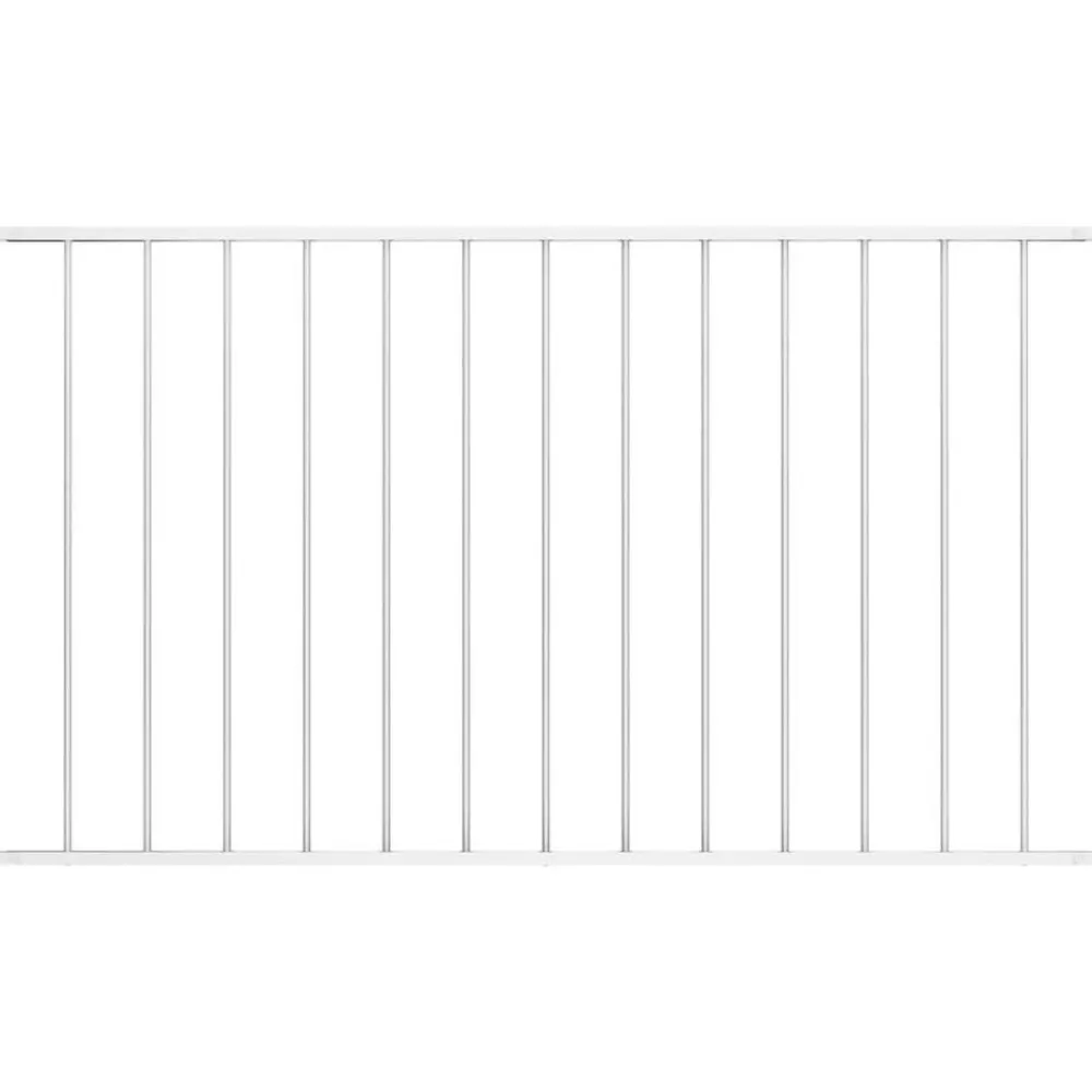 Tuinafscheidingen*vidaXL Schuttingpaneel Woerden gepoedercoat staal 1,7 x 0,75 m Wit