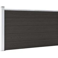 Tuinafscheidingen*vidaXL Schuttingpaneel 175x105 cm HKC Zwart