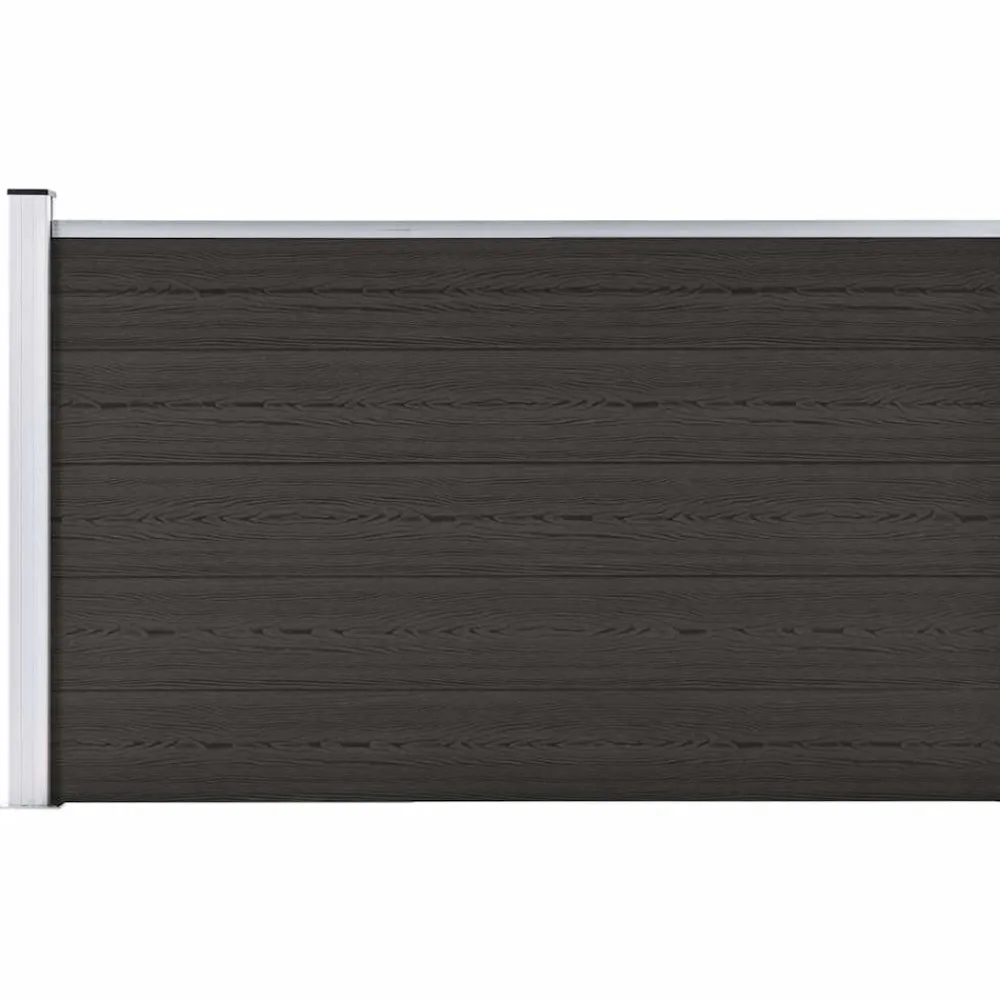 Tuinafscheidingen*vidaXL Schuttingpaneel 175x105 cm HKC Zwart