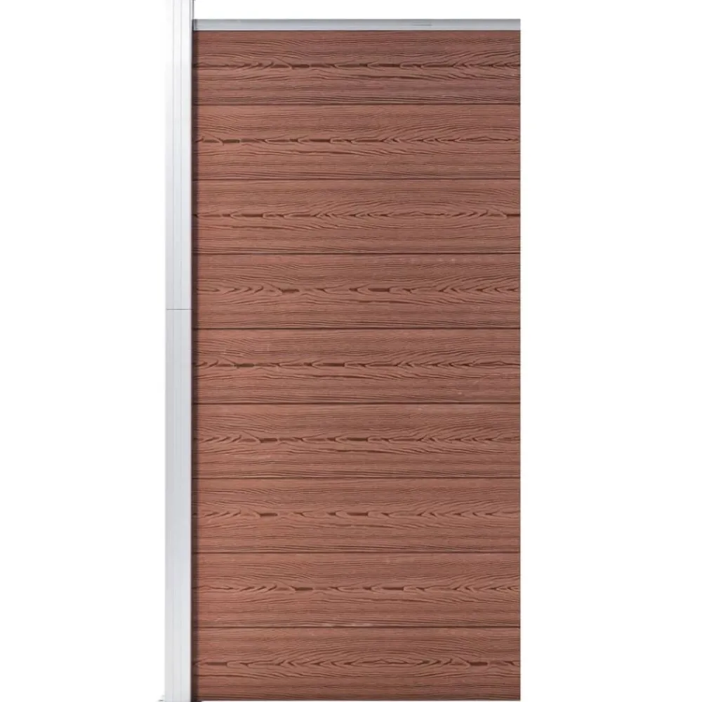 Tuinafscheidingen*vidaXL Schuttingpaneel 95x186 cm HKC Bruin