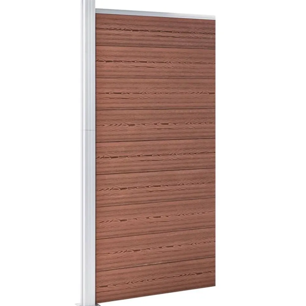 Tuinafscheidingen*vidaXL Schuttingpaneel 95x186 cm HKC Bruin