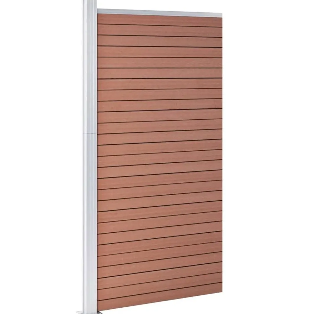 Tuinafscheidingen*vidaXL Schuttingpaneel 95x186 cm HKC Bruin