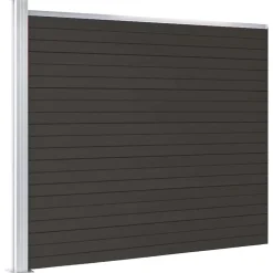 Tuinafscheidingen*vidaXL Schuttingpaneel 175x146 cm HKC Zwart