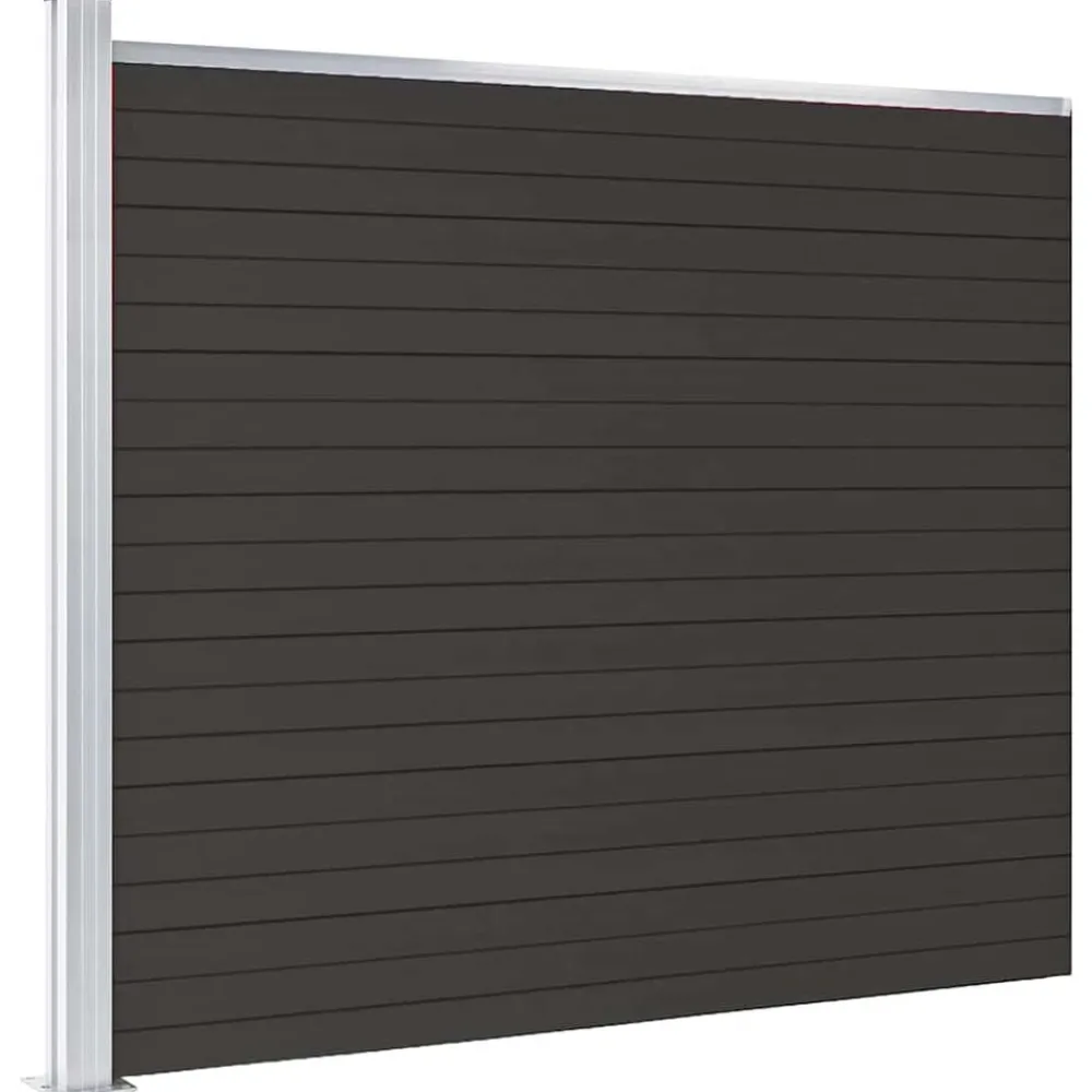 Tuinafscheidingen*vidaXL Schuttingpaneel 175x146 cm HKC Zwart
