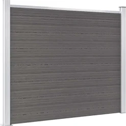 Tuinafscheidingen*vidaXL Schuttingpaneel 180x146 cm HKC Grijs