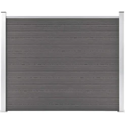 Tuinafscheidingen*vidaXL Schuttingpaneel 180x146 cm HKC Grijs