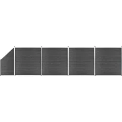 Schuttingpanelenset 792x(105-186) cm HKC>vidaXL