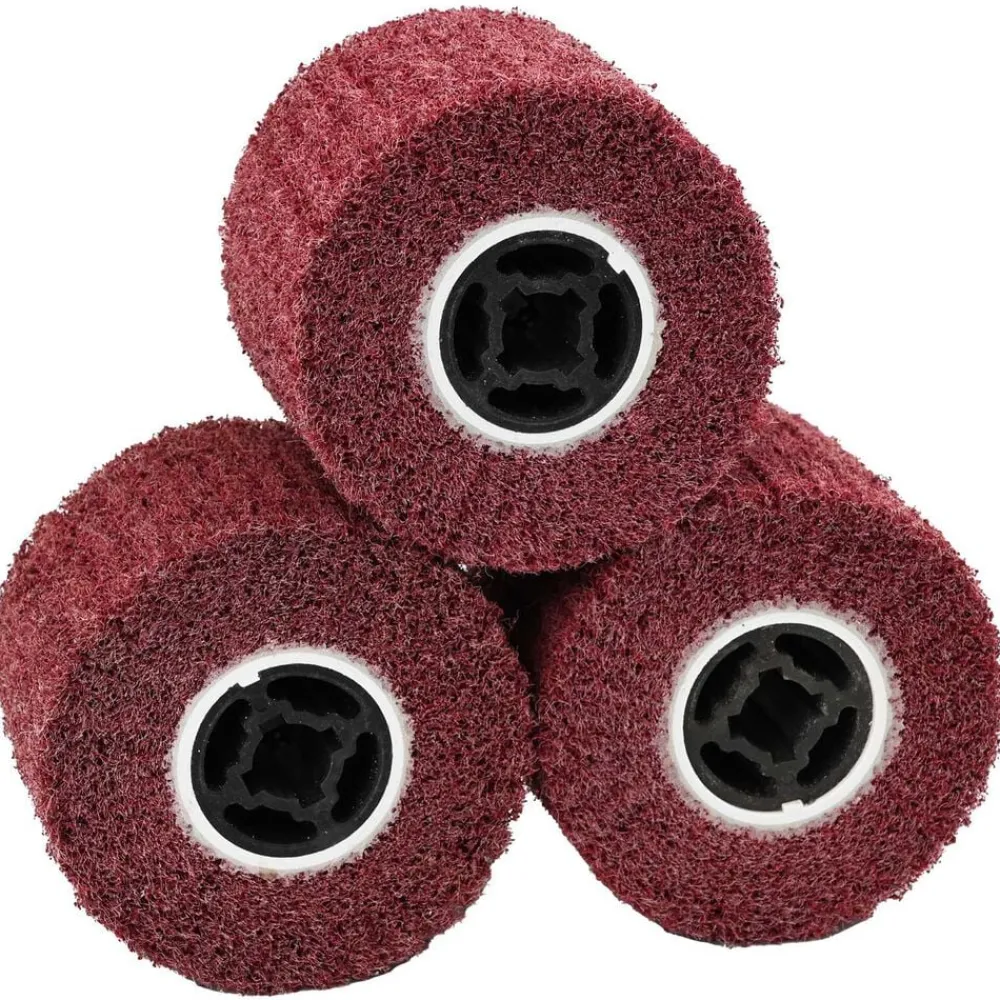 Schuurrollen 3 pcs Rood 12 x 12 x 10 cm Synthetische Vezel>vidaXL Sale