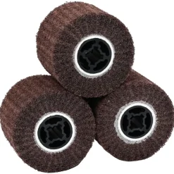 Schuurrollen 3 pcs Bruin 12 x 12 x 10 cm Synthetische Vezel>vidaXL Best