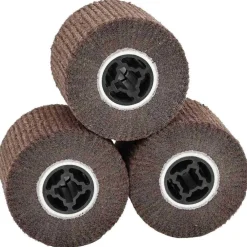 Schuurrollen 3 pcs Bruin 12 x 12 x 10 cm Synthetische Vezel>vidaXL Outlet