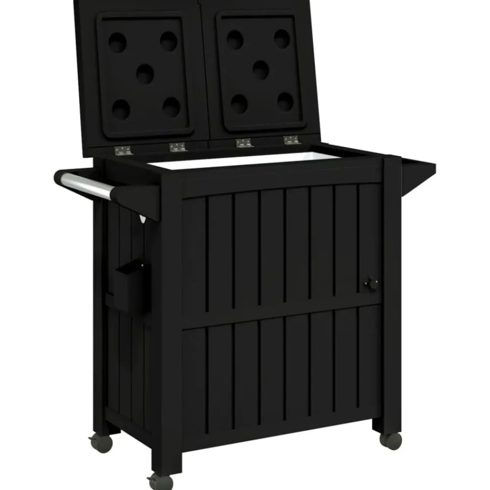 Trolleys*vidaXL Serveerwagen 3-in-1 polypropeen Zwart
